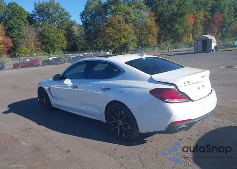 2020 Genesis G70 3.3T Rwd z USA, uszkodzony, nr VIN KMTG34LE5LU064103